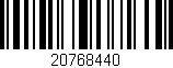 Código de barras (EAN, GTIN, SKU, ISBN): '20768440'