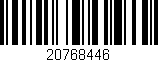 Código de barras (EAN, GTIN, SKU, ISBN): '20768446'