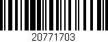Código de barras (EAN, GTIN, SKU, ISBN): '20771703'