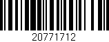 Código de barras (EAN, GTIN, SKU, ISBN): '20771712'