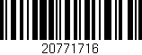 Código de barras (EAN, GTIN, SKU, ISBN): '20771716'