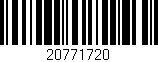 Código de barras (EAN, GTIN, SKU, ISBN): '20771720'