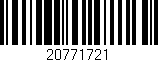 Código de barras (EAN, GTIN, SKU, ISBN): '20771721'