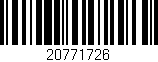 Código de barras (EAN, GTIN, SKU, ISBN): '20771726'