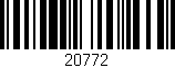 Código de barras (EAN, GTIN, SKU, ISBN): '20772'