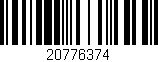 Código de barras (EAN, GTIN, SKU, ISBN): '20776374'