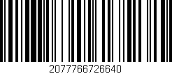 Código de barras (EAN, GTIN, SKU, ISBN): '2077766726640'