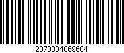 Código de barras (EAN, GTIN, SKU, ISBN): '2078004069604'