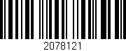 Código de barras (EAN, GTIN, SKU, ISBN): '2078121'