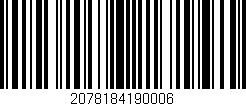 Código de barras (EAN, GTIN, SKU, ISBN): '2078184190006'