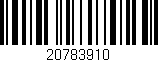 Código de barras (EAN, GTIN, SKU, ISBN): '20783910'