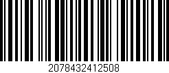 Código de barras (EAN, GTIN, SKU, ISBN): '2078432412508'