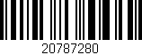 Código de barras (EAN, GTIN, SKU, ISBN): '20787280'