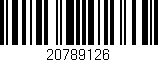 Código de barras (EAN, GTIN, SKU, ISBN): '20789126'