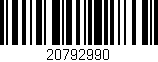 Código de barras (EAN, GTIN, SKU, ISBN): '20792990'