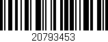 Código de barras (EAN, GTIN, SKU, ISBN): '20793453'