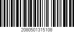 Código de barras (EAN, GTIN, SKU, ISBN): '2080501315108'