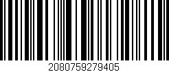 Código de barras (EAN, GTIN, SKU, ISBN): '2080759279405'