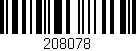 Código de barras (EAN, GTIN, SKU, ISBN): '208078'