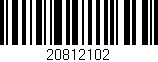 Código de barras (EAN, GTIN, SKU, ISBN): '20812102'