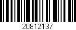 Código de barras (EAN, GTIN, SKU, ISBN): '20812137'