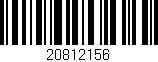 Código de barras (EAN, GTIN, SKU, ISBN): '20812156'