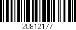 Código de barras (EAN, GTIN, SKU, ISBN): '20812177'