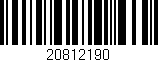 Código de barras (EAN, GTIN, SKU, ISBN): '20812190'