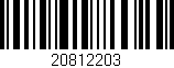 Código de barras (EAN, GTIN, SKU, ISBN): '20812203'