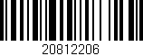 Código de barras (EAN, GTIN, SKU, ISBN): '20812206'