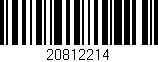 Código de barras (EAN, GTIN, SKU, ISBN): '20812214'