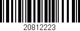 Código de barras (EAN, GTIN, SKU, ISBN): '20812223'