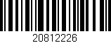 Código de barras (EAN, GTIN, SKU, ISBN): '20812226'