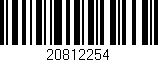 Código de barras (EAN, GTIN, SKU, ISBN): '20812254'