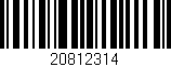 Código de barras (EAN, GTIN, SKU, ISBN): '20812314'