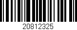 Código de barras (EAN, GTIN, SKU, ISBN): '20812325'
