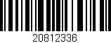 Código de barras (EAN, GTIN, SKU, ISBN): '20812336'