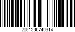 Código de barras (EAN, GTIN, SKU, ISBN): '2081330749614'