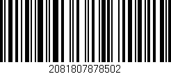 Código de barras (EAN, GTIN, SKU, ISBN): '2081807878502'