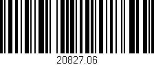 Código de barras (EAN, GTIN, SKU, ISBN): '20827.06'