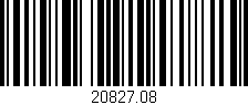 Código de barras (EAN, GTIN, SKU, ISBN): '20827.08'