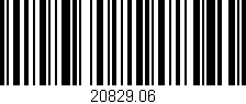 Código de barras (EAN, GTIN, SKU, ISBN): '20829.06'