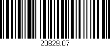 Código de barras (EAN, GTIN, SKU, ISBN): '20829.07'