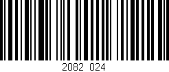 Código de barras (EAN, GTIN, SKU, ISBN): '2082/024'