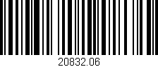 Código de barras (EAN, GTIN, SKU, ISBN): '20832.06'