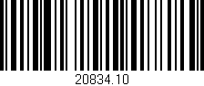 Código de barras (EAN, GTIN, SKU, ISBN): '20834.10'
