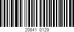 Código de barras (EAN, GTIN, SKU, ISBN): '20841/0129'