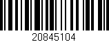 Código de barras (EAN, GTIN, SKU, ISBN): '20845104'