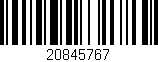 Código de barras (EAN, GTIN, SKU, ISBN): '20845767'