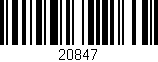 Código de barras (EAN, GTIN, SKU, ISBN): '20847'